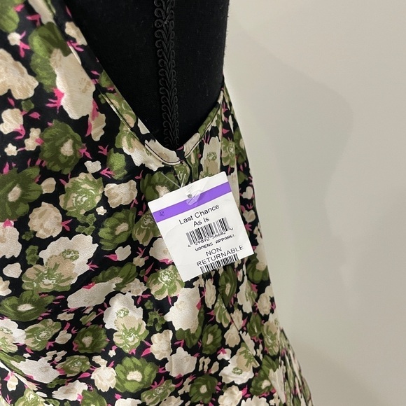 VERO MODA Helen Cowl Neck Recycled Polyester Slip Dress in Ivy Green - Picture 8 of 9